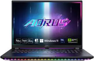 GIGABYTE AORUS MASTER 18 Gaming Laptop - 240Hz 2560x1600 Mini-LED - NVIDIA GeForce RTX 5090 - Intel Core Ultra 9 275HX - 2TB SSD with 64GB DDR5 RAM - Windows 11 Home AD
