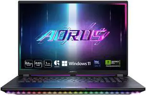 GIGABYTE - AORUS MASTER 18 Gaming Laptop - 240Hz 2560x1600 Mini-LED - NVIDIA GeForce RTX 5080 - Intel Core Ultra 9 275HX - 2TB SSD with 32GB DDR5 RAM - Windows 11 Home AD(AORUS MASTER 18 BYHC5USD65SH)