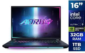 GIGABYTE AORUS MASTER 16 Gaming Laptop - 240Hz 2560x1600 OLED - NVIDIA GeForce RTX 5080 - Intel Core Ultra 9 275HX - 1TB SSD with 32GB DDR5 RAM - 240 Hz OLED Display - Windows 11 Home AD GIGABYTE AORUS MASTER 16 Gaming Laptop - 240Hz 2560x1600 OLED - NVIDIA GeForce RTX 5080 - Intel Core Ultra 9 275HX - 1TB SSD with 32GB DDR5 RAM - 240 Hz OLED Display - Windows 11 Home AD