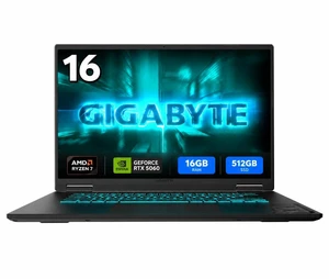 GIGABYTE - GAMING A16 Gaming Laptop - 165Hz 1920x1200 WUXGA - NVIDIA GeForce RTX 5060 - AMD Ryzen 7 170 - 512 GB SSD- 16GB DDR5 RAM - Windows 11 Home AD - Black Steel GIGABYTE - GAMING A16 Gaming Laptop - 165Hz 1920x1200 WUXGA - NVIDIA GeForce RTX 5060 - AMD Ryzen 7 170 - 512 GB SSD- 16GB DDR5 RAM - Windows 11 Home AD - Black Steel