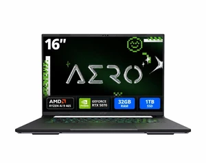 GIGABYTE - AERO X16 - Copilot+ PC - 16.0" WQXGA 165 Hz - AMD Ryzen Al 9 465 - GeForce RTX 5070 Laptop GPU - 32GB Memory DDR5 5600 - 1 TB PCIe NVMe SSD - Windows 11 Home (AERO X16 4PHN4USC64AH) GIGABYTE - AERO X16 - Copilot+ PC - 16.0" WQXGA 165 Hz - AMD Ryzen Al 9 465 - GeForce RTX 5070 Laptop GPU - 32GB Memory DDR5 5600 - 1 TB PCIe NVMe SSD - Windows 11 Home (AERO X16 4PHN4USC64AH)
