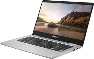 ASUS Chromebook C523NA-DH02 15.6" HD NanoEdge Display with 180 Degree Hinge Intel Dual Core Celeron Processor, 4 GB RAM, 32 GB eMMC, Silver Color