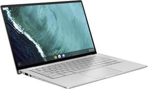 ASUS Chromebook Flip C434 2-in-1 Laptop 14" Touchscreen Full HD 4-Way NanoEdge, Intel Core m3-8100Y Processor, 4 GB RAM, 64 GB eMMC Storage, All-Metal Body, Backlit KB, Silver, Chrome OS, C434TA-DSM4T