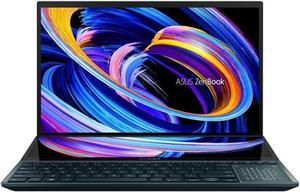 ASUS Laptop ZenBook Pro Duo Intel Core i9-12900H 32GB Memory 1 TB PCIe SSD GeForce RTX 3060 Laptop GPU 15.6" 4K / UHD Touchscreen Windows 11 Pro 64-bit UX582ZM-XS99T