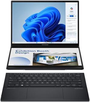 ASUS Zenbook DUO Laptop Dual 14 OLED 3K 120Hz Touch Display Intel Evo Certified Intel Core Ultra 9 185H CPU Intel Arc Graphics 32GB RAM 1TB SSD Windows 11 Inkwell Gray UX8406MAPS99T