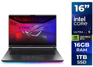 ASUS ROG Strix G16 - 16" GeForce RTX 5060 Laptop GPU - Intel Core Ultra 9 275HX - 16GB Memory - 1 TB NVMe SSD - Wi-Fi 7 Windows 11 Home Gaming Laptop - 240 Hz (G615LM-DS94 ) ASUS ROG Strix G16 - 16" GeForce RTX 5060 Laptop GPU - Intel Core Ultra 9 275HX - 16GB Memory - 1 TB NVMe SSD - Wi-Fi 7 Windows 11 Home Gaming Laptop - 240 Hz (G615LM-DS94 )