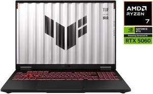 ASUS TUF Gaming A16 - 16" GeForce RTX 5060 Laptop GPU - AMD Ryzen 7 260 - 16GB Memory - 512 GB NVMe SSD - Windows 11 Home Gaming Laptop - 165 Hz IPS (FA608UM-NS73 )