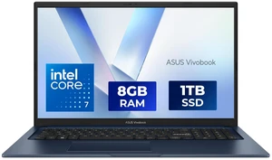 ASUS Vivobook 17 Laptop - 17.3" FHD Display - Intel Core 7 150U - 8GB RAM - 1TB SSD - Windows 11 Home - Quiet Blue - F1704VAP-NB71 ASUS Vivobook 17 Laptop - 17.3" FHD Display - Intel Core 7 150U - 8GB RAM - 1TB SSD - Windows 11 Home - Quiet Blue - F1704VAP-NB71