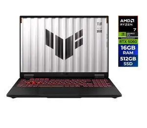 ASUS TUF Gaming - 16.0" WUXGA 144 Hz - AMD Ryzen 7 260 - GeForce RTX 5060 Laptop GPU - 16GB Memory DDR5 5600 - 512GB PCIe SSD - Windows 11 Home (FA608UMI-NB73) ASUS TUF Gaming - 16.0" WUXGA 144 Hz - AMD Ryzen 7 260 - GeForce RTX 5060 Laptop GPU - 16GB Memory DDR5 5600 - 512GB PCIe SSD - Windows 11 Home (FA608UMI-NB73)