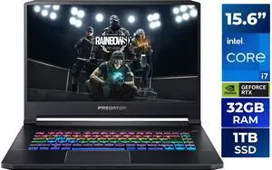 Acer Predator Triton 500 - 15.6" 300 Hz - Intel Core i7-10750H - GeForce RTX 2080 SUPER Max-Q - 32 GB Memory - 1 TB SSD - Windows 10 Home - Gaming Laptop (PT515-52-77P9) Acer Predator Triton 500 - 15.6" 300 Hz - Intel Core i7-10750H - GeForce RTX 2080 SUPER Max-Q - 32 GB Memory - 1 TB SSD - Windows 10 Home - Gaming Laptop (PT515-52-77P9)