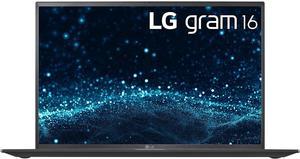 LG Gram 16 Laptop with 1610 WQXGA 2560x1600 IPS Display UltraLight Intel i71360P  16GB RAM  1TB SSD Obsidian Black 16ZB90RKAA78A9