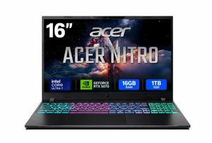 Acer Nitro V 16S AI - 16.0" WUXGA 180 Hz - Intel Core Ultra 7 355 - GeForce RTX 5070 Laptop GPU - 16GB Memory DDR5 6400 - 1TB NVMe SSD - Windows 11 Home (NH.U4KAA.001 ) Acer Nitro V 16S AI - 16.0" WUXGA 180 Hz - Intel Core Ultra 7 355 - GeForce RTX 5070 Laptop GPU - 16GB Memory DDR5 6400 - 1TB NVMe SSD - Windows 11 Home (NH.U4KAA.001 )