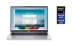 Acer Aspire Lite 16 AL16-63P-R2CX Copilot+PC, 16.0" 120Hz IPS Display, AMD Ryzen AI 5 330 Processor, AMD Radeon 820M Graphics, 16GB LPDDR5 Memory, 512GB PCIe SSD, Wi-Fi 6, Webcam, Windows 11 Home Acer Aspire Lite 16 AL16-63P-R2CX Copilot+PC, 16.0" 120Hz IPS Display, AMD Ryzen AI 5 330 Processor, AMD Radeon 820M Graphics, 16GB LPDDR5 Memory, 512GB PCIe SSD, Wi-Fi 6, Webcam, Windows 11 Home