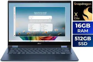 Acer Swift Spin 14 AI 2-in-1 Convertible Laptop - Qualcomm Snapdragon X2 Elite X2E-78-100 - 16GB RAM - 512GB SSD - Windows 11 Home SFSP14-Q51T-X867 Acer Swift Spin 14 AI 2-in-1 Convertible Laptop - Qualcomm Snapdragon X2 Elite X2E-78-100 - 16GB RAM - 512GB SSD - Windows 11 Home SFSP14-Q51T-X867