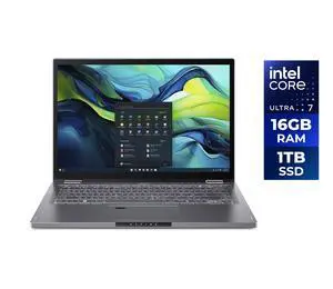 Acer Aspire Spin 14, 14.0" WUXGA (1920 x 1200) IPS Multi-Touch Display, Intel Core Ultra 7 processor 155U, Intel Graphics, 16GB LPDDR5X, 1TB PCIe Gen 4 SSD, Convertible, Active Stylus, Windows 11 Home Acer Aspire Spin 14, 14.0" WUXGA (1920 x 1200) IPS Multi-Touch Display, Intel Core Ultra 7 processor 155U, Intel Graphics, 16GB LPDDR5X, 1TB PCIe Gen 4 SSD, Convertible, Active Stylus, Windows 11 Home