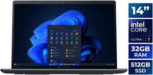 Dynabook Tecra 14.0" Intel Core Ultra 7 255U 32GB Memory DDR5 5600 512GB NVMe SSD Windows 11 Pro A40-M-K Dynabook Tecra 14.0" Intel Core Ultra 7 255U 32GB Memory DDR5 5600 512GB NVMe SSD Windows 11 Pro A40-M-K