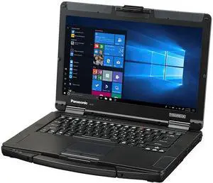 Panasonic Laptop Toughbook FZ-55 MK1 Semi Rugged Intel Core i5-8365U 8GB Memory 256 GB M.2 SSD Intel UHD Graphics 620 14.0" Non-Touch Screen Windows 10 Pro 64-bit FZ-55A400EVA