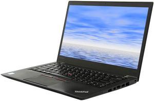 Lenovo Grade A Laptop ThinkPad T460S Intel Core i5 6th Gen 6300U (2.40 GHz) 8 GB Memory 256 GB SSD Intel HD Graphics 520 14.0" Windows 10 Pro