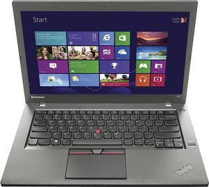 Lenovo Laptop ThinkPad T450 Intel Core i5 5th Gen 5300U (2.30 GHz) 16 GB Memory 256 GB SSD Intel HD Graphics 5500 14.0" Windows 10 Pro 64-bit Grade A