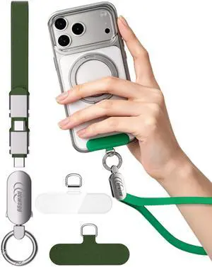 Newegg NEC10 2-in-1 Phone Wrist Strap & Charging Cable, 240W USB-C to USB-C Fast Charging Cord 0.98FT, Anti-Theft Anti-Drop Phone Lanyard, Hands-Free for iPhone Samsung Android, Daily Outdoor Use Newegg NEC10 2-in-1 Phone Wrist Strap & Charging Cable, 240W USB-C to USB-C Fast Charging Cord 0.98FT, Anti-Theft Anti-Drop Phone Lanyard, Hands-Free for iPhone Samsung Android, Daily Outdoor Use