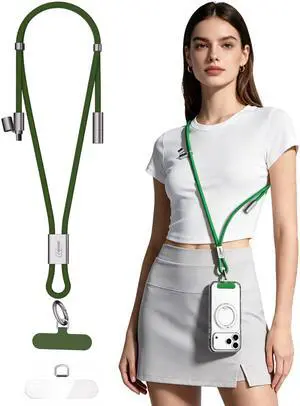 Newegg NEC11 2-in-1 Phone Lanyard Charger Cable, Adjustable Crossbody Neck Phone Strap Anti-Drop Hands-Free Phone Lanyard, 60W USB-C to USB-C Fast Charging Cord 4.92FT, Universal for iPhone Samsung Newegg NEC11 2-in-1 Phone Lanyard Charger Cable, Adjustable Crossbody Neck Phone Strap Anti-Drop Hands-Free Phone Lanyard, 60W USB-C to USB-C Fast Charging Cord 4.92FT, Universal for iPhone Samsung