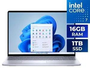 Dell Inspiron Laptop Core 7 150U 16GB 1TB SSD 16"Touch(1920 x 1200) W11 Blue