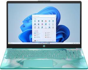 HP 15-fd0105ds 15.6-inch Notebook (TOUCHSCREEN), Intel Processor N100 4GB Intel UHD Graphics 128GB UFS Windows 11 Home in S-Mode Aquamarine Sky