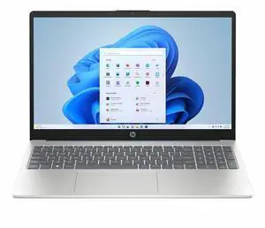 HP Laptop Intel Processor N100 4GB Memory 128 GB SSD Intel UHD Graphics 15.6" Non-Touch Screen Windows 11 in S mode 15-fd0107ds