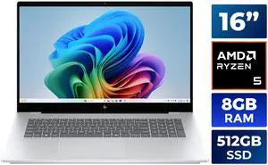 HP OmniBook 3 16.0" AMD Ryzen 5 40 8GB Memory LPDDR5 5500 512GB NVMe SSD Windows 11 Home 16-by0000ca HP OmniBook 3 16.0" AMD Ryzen 5 40 8GB Memory LPDDR5 5500 512GB NVMe SSD Windows 11 Home 16-by0000ca