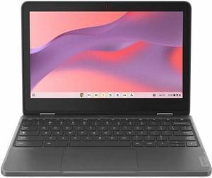 Lenovo 300e Yoga Chromebook Gen 4 11.6" Touchscreen Convertible 2 in 1 Chromebook - Octa-core (ARM Cortex A76 + Cortex A55) - 4 GB - 32 GB Flash Memory - ChromeOS - Graphite Gray  82W2000AUS