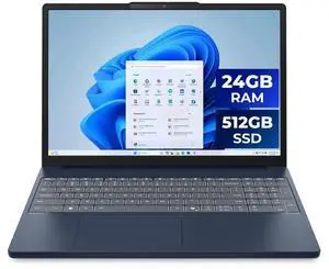 Lenovo IdeaPad Slim 3 15.3" AMD Ryzen 7 8840HS Laptop 24GB Memory 512 GB SSD AMD Radeon 780M Windows 11 Home 83KA003DUS