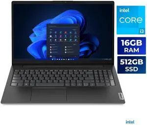 Lenovo V15 G4 15.6" Laptop, Intel Core i3-1315U, 16GB RAM, 512GB SSD, Windows 11 Home - 83A100PBUS