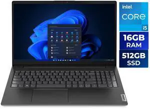 Lenovo V15 G4 15.6" FHD Laptop, Intel Core i5-13420H, 16GB RAM, 512GB SSD, Windows 11 Home, Black - 83A100PSUS Lenovo V15 G4 15.6" FHD Laptop, Intel Core i5-13420H, 16GB RAM, 512GB SSD, Windows 11 Home, Black - 83A100PSUS