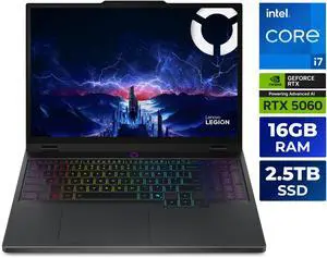 Lenovo Legion 5i - 15.1" GeForce RTX 5060 Laptop GPU - Intel Core i7-14700HX - 16GB Memory - 2.5 TB SSD - Windows 11 Home Gaming Laptop - 165 Hz OLED (83LY000LUS )
