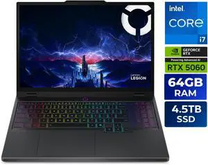 Lenovo Legion 5i - 15.1" GeForce RTX 5060 Laptop GPU - Intel Core i7-14700HX - 64GB Memory - 4.5TB SSD SSD - Windows 11 Home - Gaming Laptop - 165 Hz OLED (83LY000LUS )