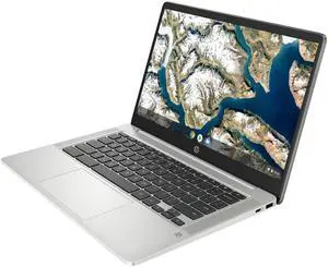HP Chromebook 14a-na0200nr Intel Celeron N4120 Quad-Core Processor (1.10GHz) 4GB Memory 64 GB eMMC Intel UHD Graphics 600 14" Display Chrome OS HP Chromebook 14a-na0200nr Intel Celeron N4120 Quad-Core Processor (1.10GHz) 4GB Memory 64 GB eMMC Intel UHD Graphics 600 14" Display Chrome OS