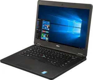 DELL Grade B Laptop Intel Core i7-5600U 8GB Memory 256 GB SSD 14.0" Windows 10 Pro 64-bit E5450