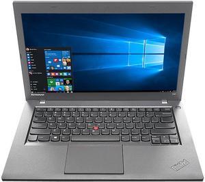 Lenovo Grade B Laptop Intel Core i5-4300U 8GB Memory 128 GB SSD 14.0" Windows 10 Pro 64-bit T440