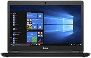 DELL Laptop Latitude 5480 Intel Core i5 6th Gen 6200U (2.30GHz) 8GB Memory 500GB HDD Intel HD Graphics 520 14.0" Windows 10 Pro 64-Bit