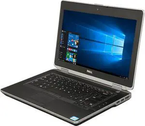DELL B Grade Laptop Intel Core i5-3210M 4GB Memory 250GB HDD Intel HD Graphics 14.0" Non-Touch Screen Windows 10 Home 64-Bit E6430