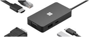 Microsoft USB-C Travel Hub - docking station - USB-C - VGA, HDMI - GigEhernet
