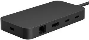 Microsoft Surface USB4 Docking Station – Gigabit Ethernet - USB C to 2xUSB-C - 1xUSB-A/HDMI - 65W Power Delivery - Black  EP2-19862
