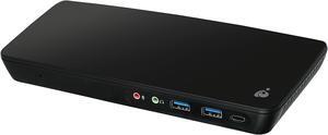 IOGEAR Black GUD3C11 USB-C Triple Video Docking Station with 60W Power Delivery (TAA Compliant)