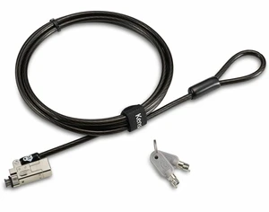 Kensington Slim NanoSaver 2.0 Keyed Laptop Lock - 6 ft Cable - Keyed Lock - Carbon Steel - 65021 Kensington Slim NanoSaver 2.0 Keyed Laptop Lock - 6 ft Cable - Keyed Lock - Carbon Steel - 65021