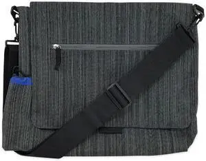 So-Mine Charcoal / Cobalt Fabric Casual Messenger Bag - Model SM456