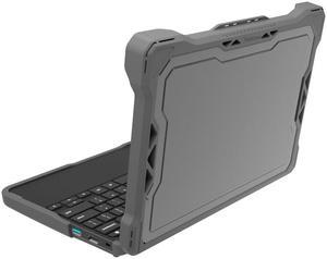 MAXCases Extreme ShellF Slide Case for HP Chromebook G9 and G8 Clamshell GrayClear