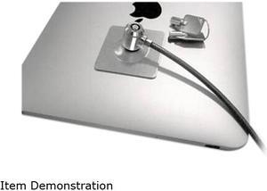 Universal Tablet Lock with Keyed Cable Lock Black