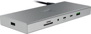 Razer USB 4 Dock: 14 Ports (Type C, Type A, HDMI, DP, Ethernet, SD, 3.5mm)  RC21-02280200-R3U1