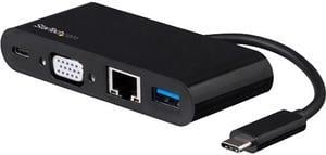 StarTech.com DKT30CVAGPD USB C Multiport Adapter - VGA / USB 3.0 / GbE - Power Delivery Charging (60W) - Mac / Windows / Chrome OS - USB C Adapter