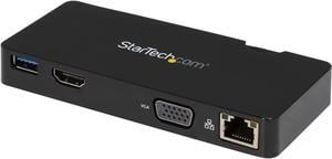 StarTech.com USB3SMDOCKHV Travel Docking Station for Laptops - HDMI or VGA - USB 3.0 - Portable Universal Laptop Mini Dock
